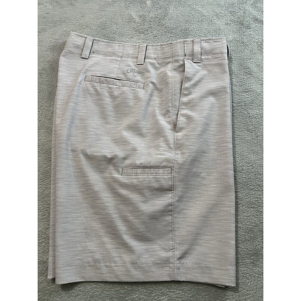 CALLAWAY Men's Golf Shorts Size40 -9" Lt Gray Lightweight  Phone Pocket SPORTS